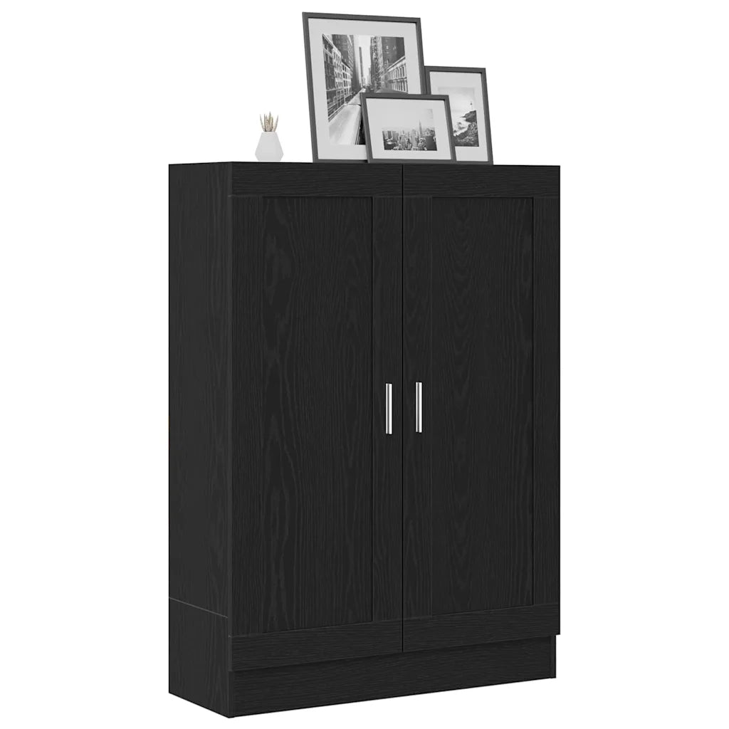 Armadio per Libri 3 livelli 82,5 x 30,5 x 115 cm Rovere Nero 862516