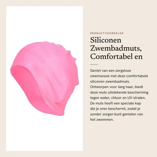 Costumi da bagno impermeabili per capelli lunghi - Protezione auricolare - Costumi da bagno per donne e uomini - Impermeabile in silicone per comfort