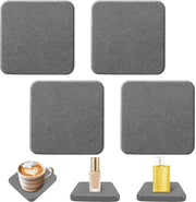 Piatto di assorbimento per acqua - 4 pezzi - Terra di argilla naturale - Antiscivolo - Resistente all'usura - Progetto di design elegante - Piatto di protezione