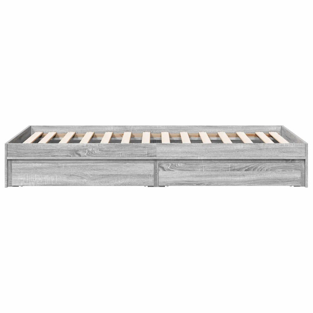 Telaio del letto con storage Sonoma grigio 80 x 200 cm 3429593