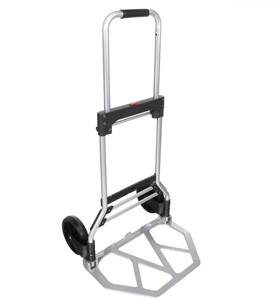 Carrello trasportabile pieghevole - 42 x 28 x 97 cm - trasportabile e massimo 100 kg - con piegatura automatica e maniglia estensibile