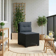 Divano da esterno-Divano da Giardino a 1 Posto con Cuscini Aspetto Rattan PP 848681