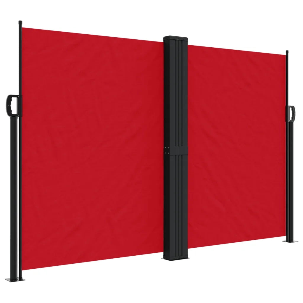 Tenda da Sole Laterale Retrattile Rossa 160x1000 cm