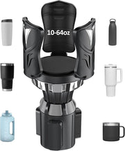 Bicchieriera espandibile - estensore di bicchieriera con braccio espandibile e base regolabile - Adatto per Yeti Ramblers 14-64oz - Hydro Flasks 18-64oz la maggior parte delle tazze da caffè fiaschi - bicchieri