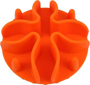 Bacchetta canina anti-schizzo - Rilascio lento - Ciotola per cani con inserimento - Arancione - Small