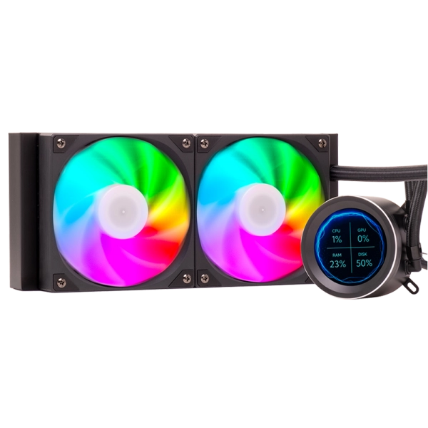 ITEK DISSIPATORE A LIQUIDO ARCTIC SPHERE LCD 240 - 240MM SKT UNIVERSALE PWM FAN LCD 2.8 CON SOFTW