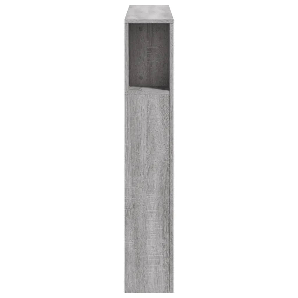 Testiera LED Grigio Sonoma 100x18,5x103,5 cm Legno Multistrato
