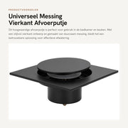 Afvoerputje in Rame 4 pollici - Drenaggio doccia - Filtro afvoer - Drenaggio doccia cappuccio - Adatto per bagno/cucina - Diametro 50/75 mm