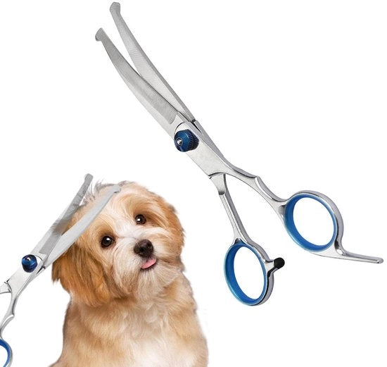 Scaletta per cani in acciaio inossidabile - Forma curva - Trasformatore di pelo - Punti di sicurezza arrotondati - Ergonomico - Disegno per cani - Scaletta per cani