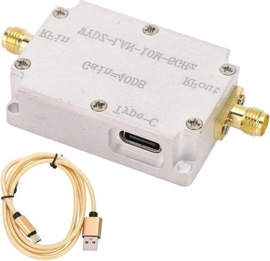 Amplificatore LNA a bassa rumorosità per ricevitore GPS e radio FM con elevata potenza di amplificazione fino a 40 dB