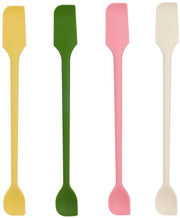 Set di Spatole in Silicone a 4 pezzi - Spatole per la cucina resistenti al calore - Spatola multifunzionale per la cottura - Spatole riciclabili - 26 x 2,8 cm - Scelta di colore pratica - Spatola per la cucina
