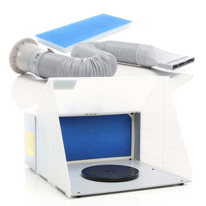 Cabina di aspirazione per verniciatura ad aerografo 4m³/min Aspiratore filtro e tubo aria di scarico