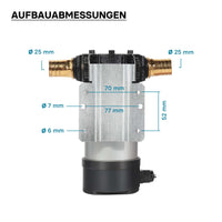 WilTec Pompa autoadescante per diesel gasolio 12 V 150 W 40 l/min Pompa di trasferimento