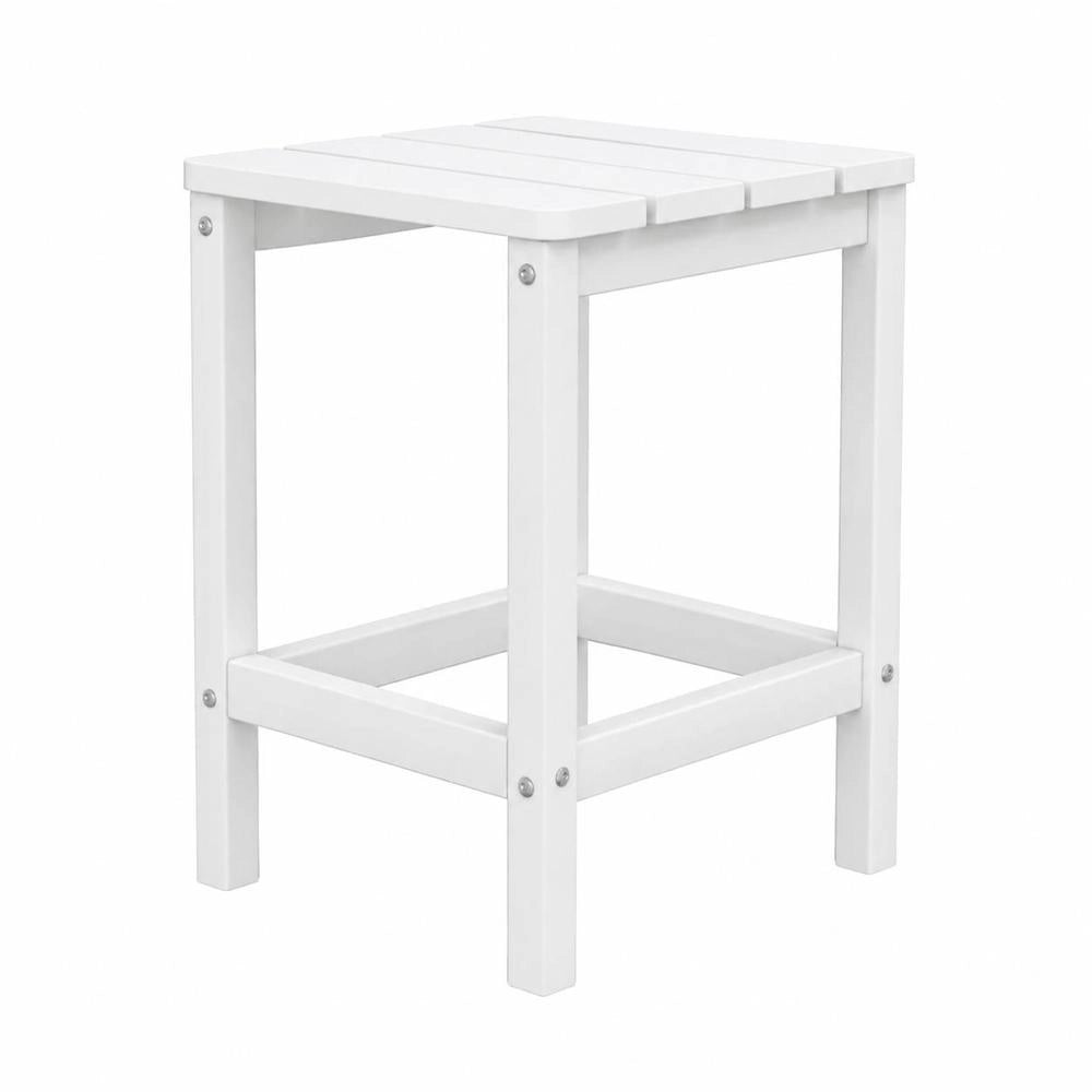 Adirondack Garden Table, White, 38x38x46 Cm, HDPE