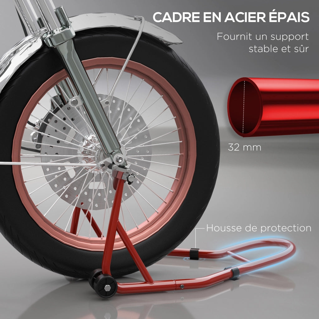 Supporto per moto con goupille regolabile ¨C zephmum ¨C rosso