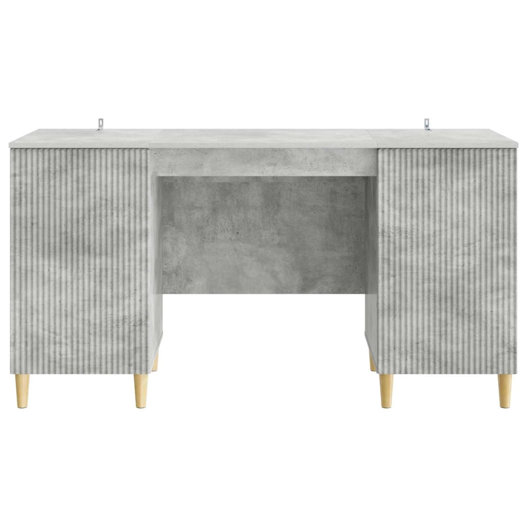 Scrivania con lo scaffale Grigio Cemento 142,5 x 50 x 75 cm 3414597