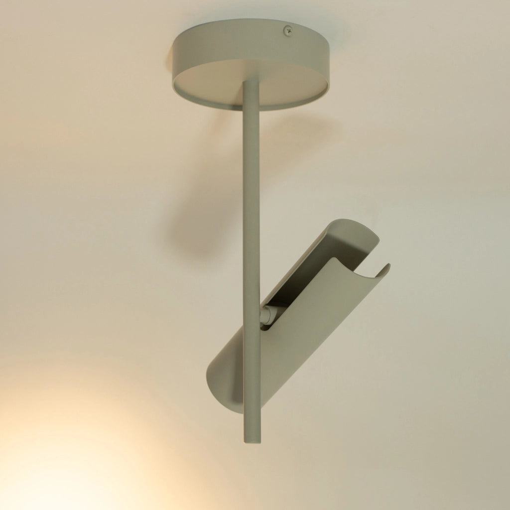 Sigma LEDA plafoniera rotonda grigio-beige 1xGU10 orientabile