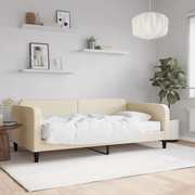 Divano Letto con Materasso Crema 80x200 cm in Tessuto 3196797