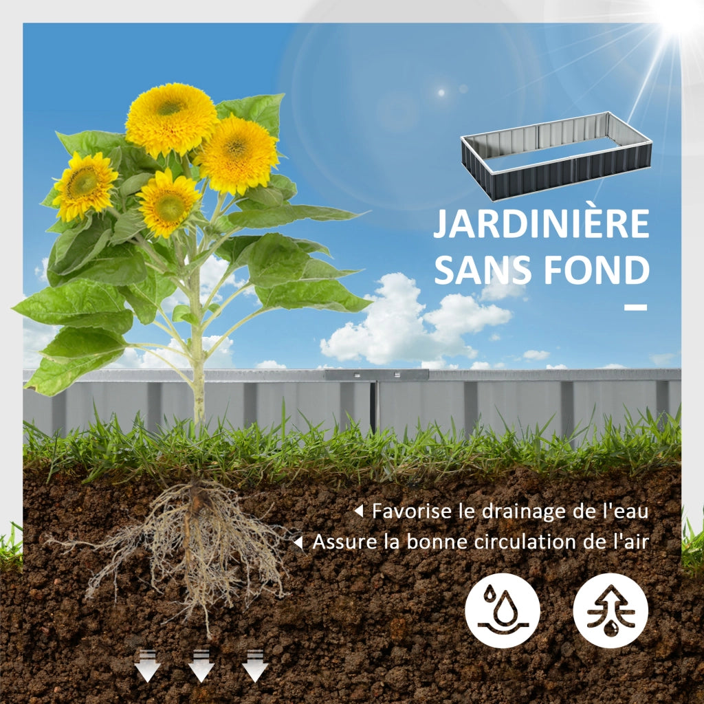 Tavolo da Giardino ¨C zephmum ¨C Grigio Antracite 174x90x30