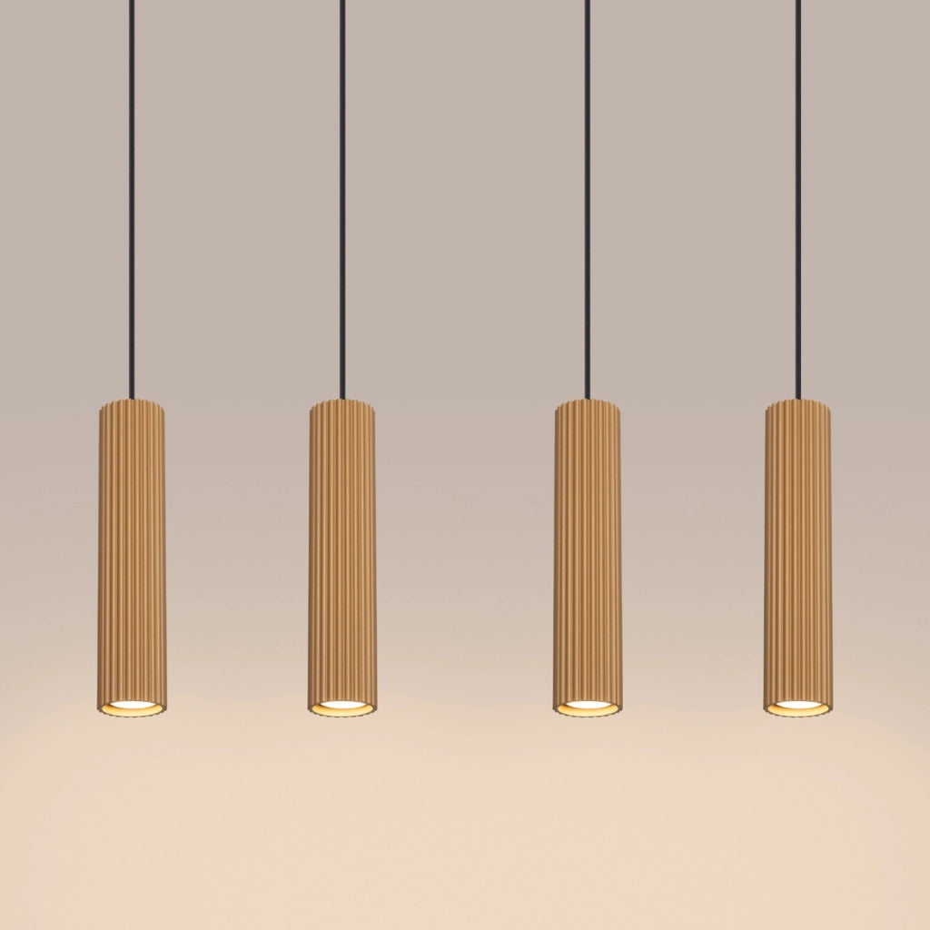 Lampada a sospensione KARBON 4L oro