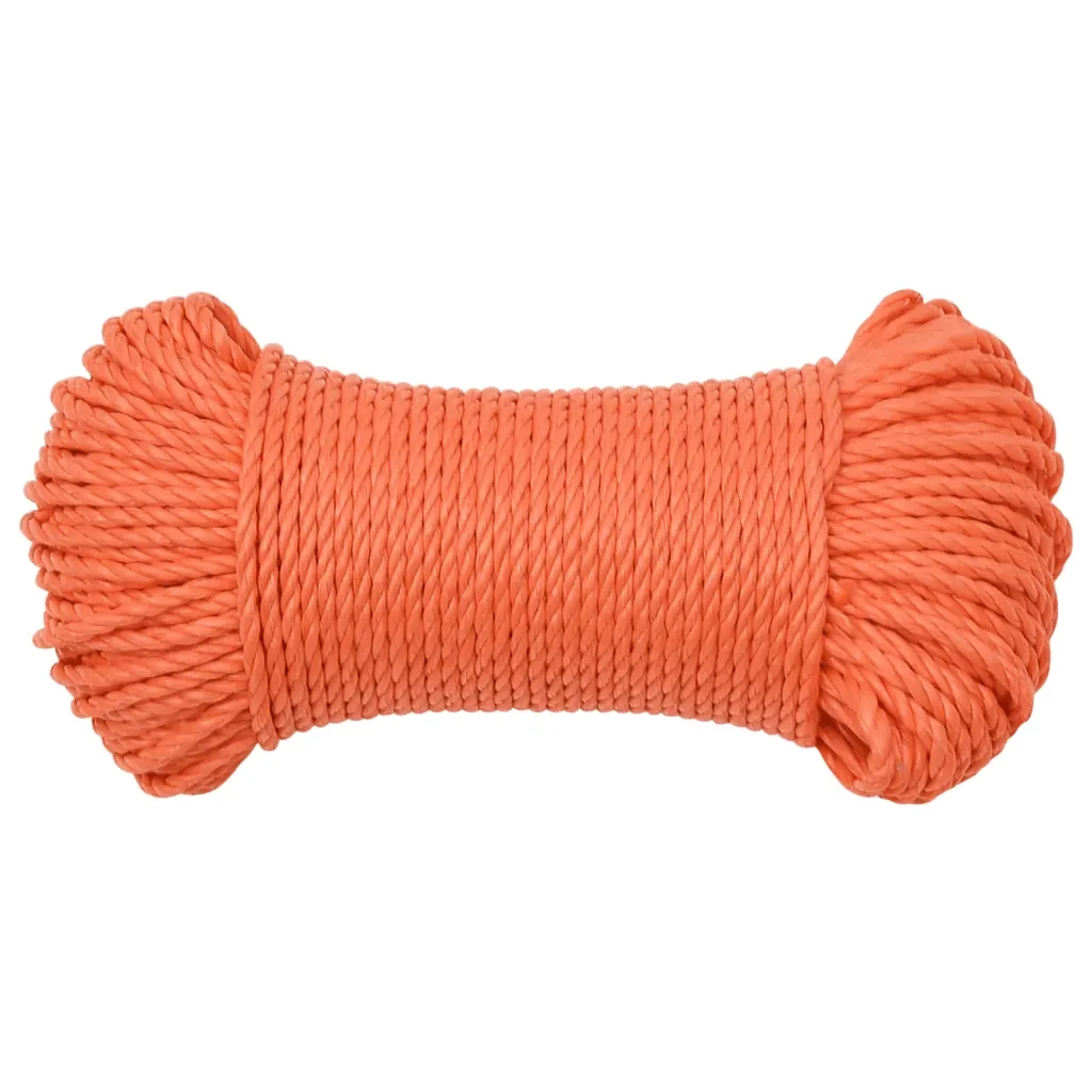 Corda da Lavoro Arancione 3 mm 50 m in Polipropilene 152919