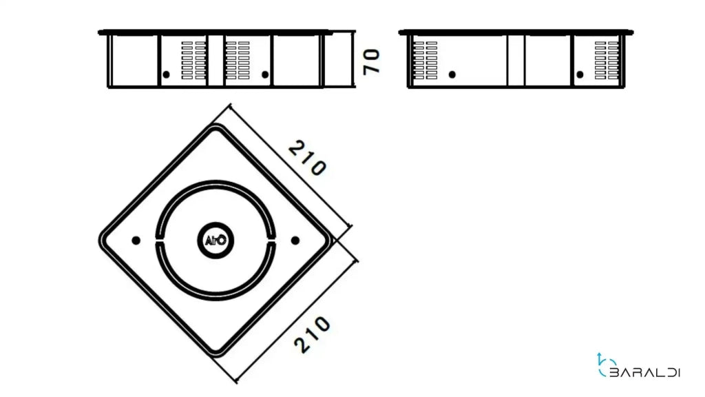 Purificatore Aria da appoggio Airò Ceiling Bianco