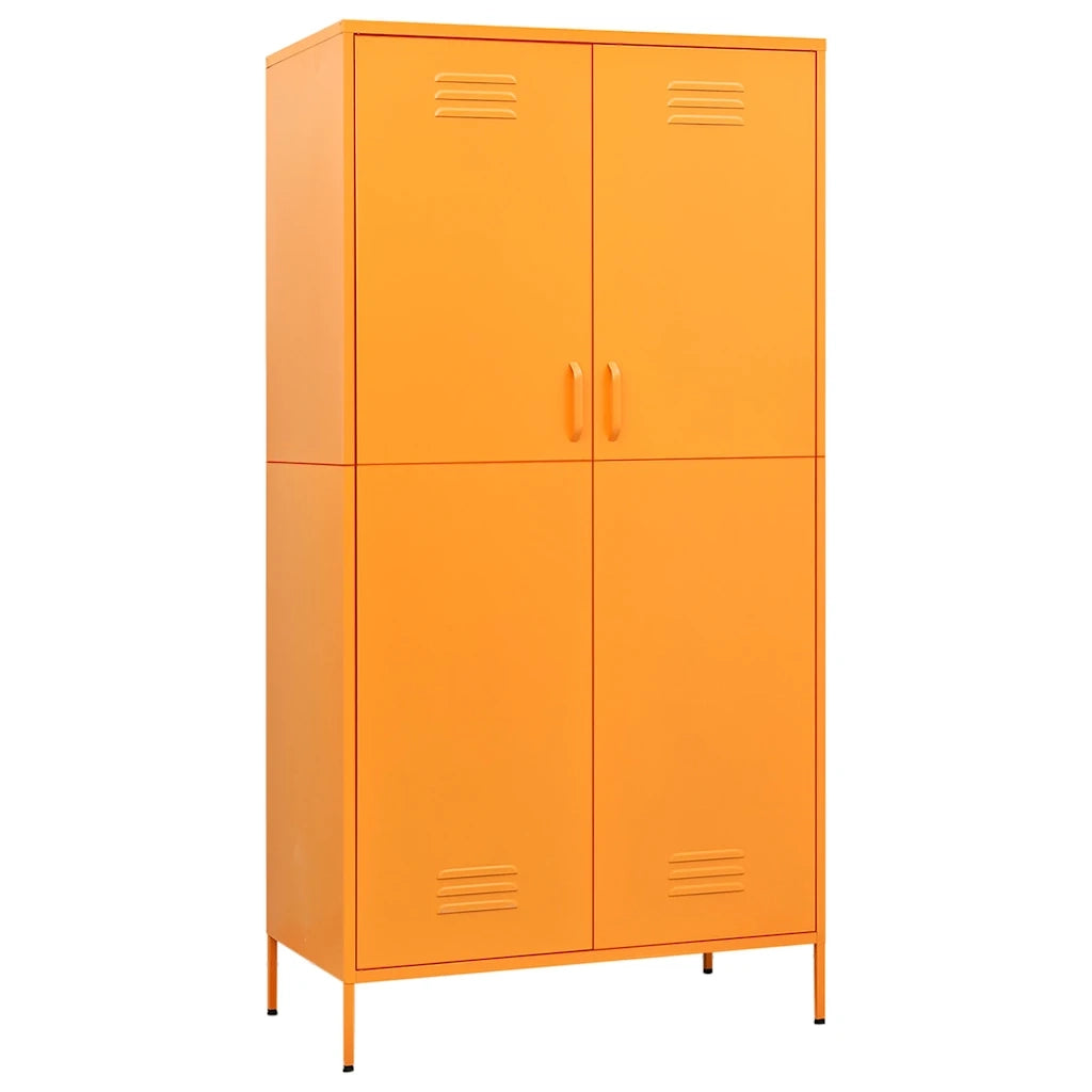 Armadio Giallo Senape 90x50x180 cm in Acciaio 336245