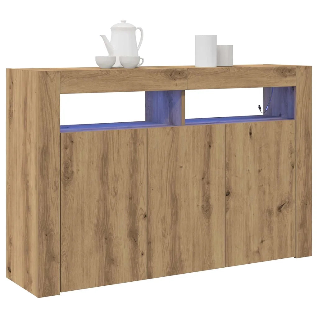 Credenza-Buffet-Armadio da cucina Rovere artigianale 116 x 30 x 75 cm Legno multistrato