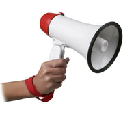Trade Shop - Megafono Altoparlante Per Tifosi Calcio Basket Rugby A 2 Funzioni Voce Musica -