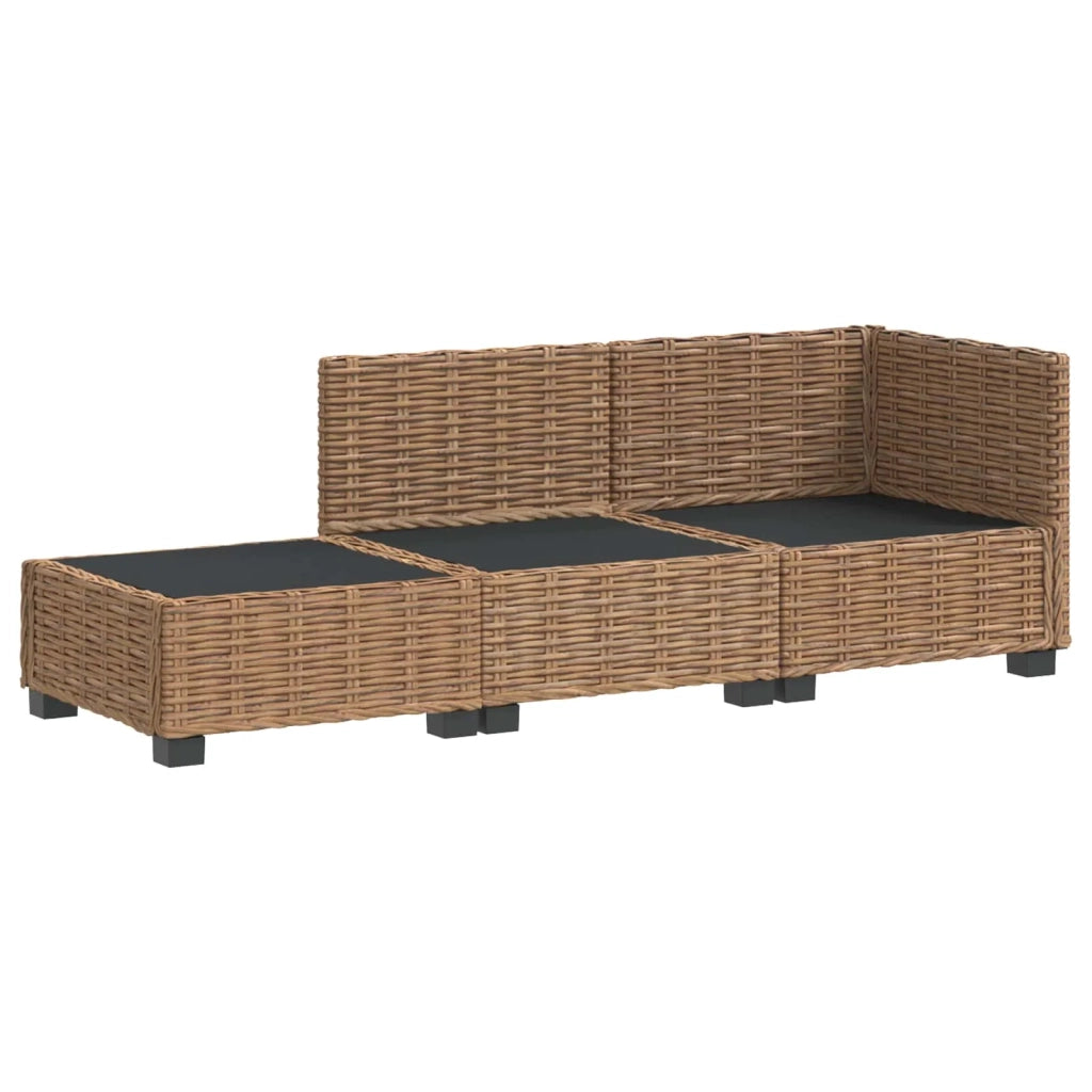 3 pz Set Lounge in Rattan con Cuscini GENDT Rattan naturale 3429876