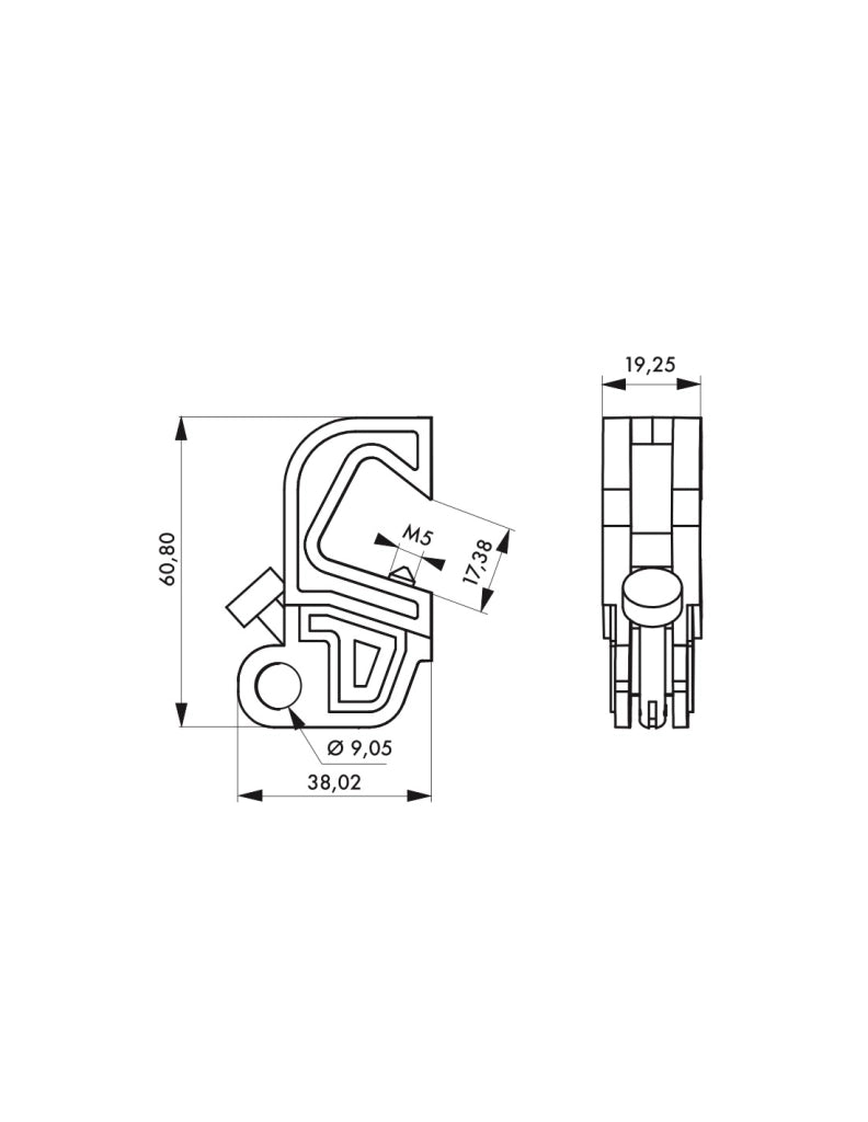 Blocco di sicurezza universale per mini-interruttori con manopola per leva da 10 a 17mm, Lockout Tagout LOTO - THIRARD