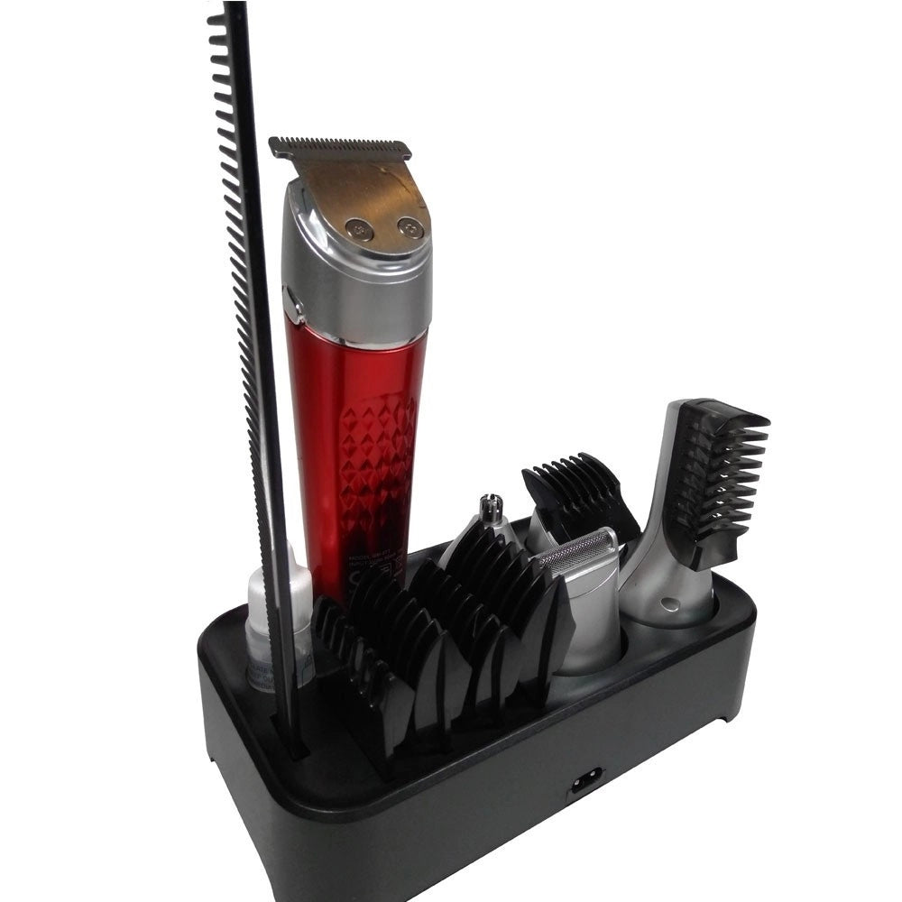 Trade Shop - Tagliacapelli Rasoio Barba Taglia Capelli Peli Naso Ricaricabile 5 In 1 Gm-571 -