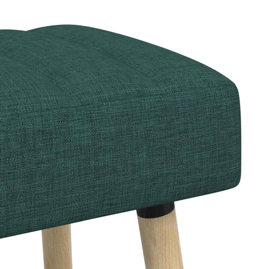 Panchina trapuntata a canale Verde Scuro 110 x 40 x 46 cm 42038492