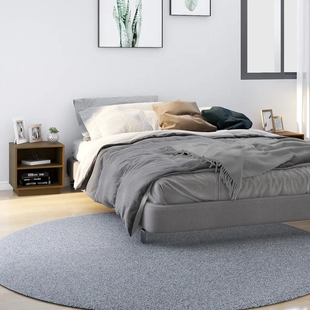 Comodini 2 pz-Set di 2 Tavolino da notte Ambrati 40x34x40 cm in Legno Massello di Pino