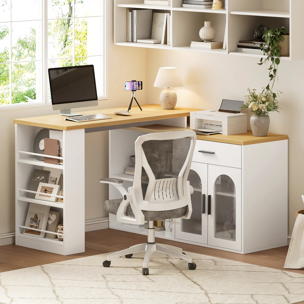 ISOLA CUCINA Girevole 136x50x78 cm MDF Bianco