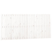 Testiera | Testata da Parete Bianca 185x3x90 cm in Legno Massello di Pino