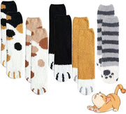 Pantaloni per piedi morbidi per donne - soffici e caldi - 5 paia - pantaloncini da casa - per adulti unisex - calzini soffici