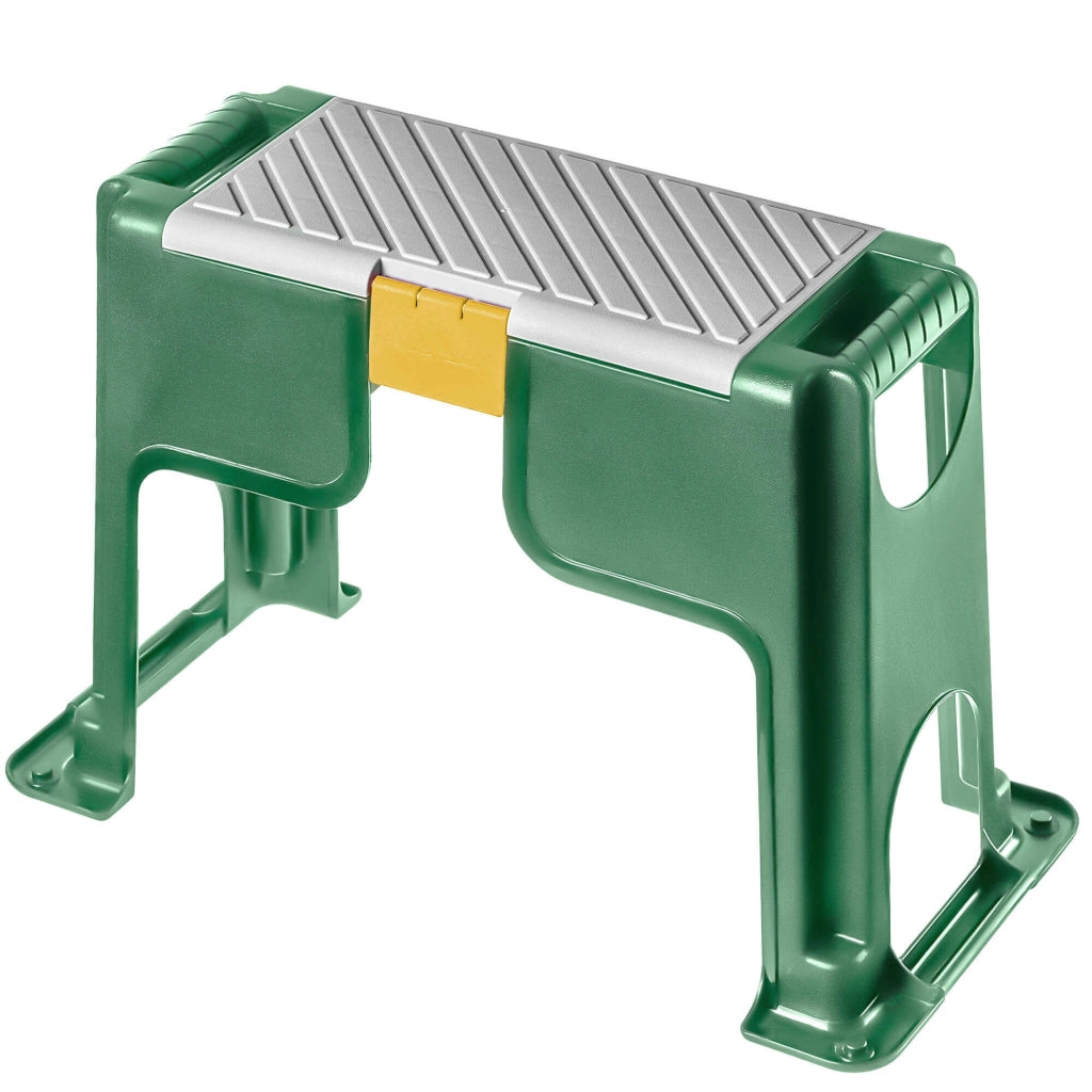 Sgabello da giardino KADAX con inginocchiatoio, sedia e contenitore, 3 in 1, sedile pieghevole