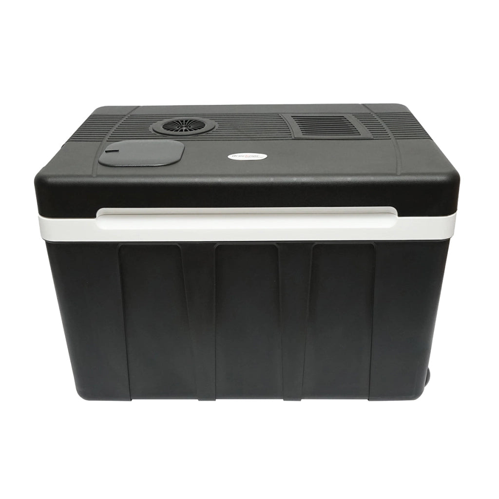 Frigorifero termoelettrico, capacità 50L, alimentazione 12V, potenza 48W con adattatore 220V, Breckner Germany.
