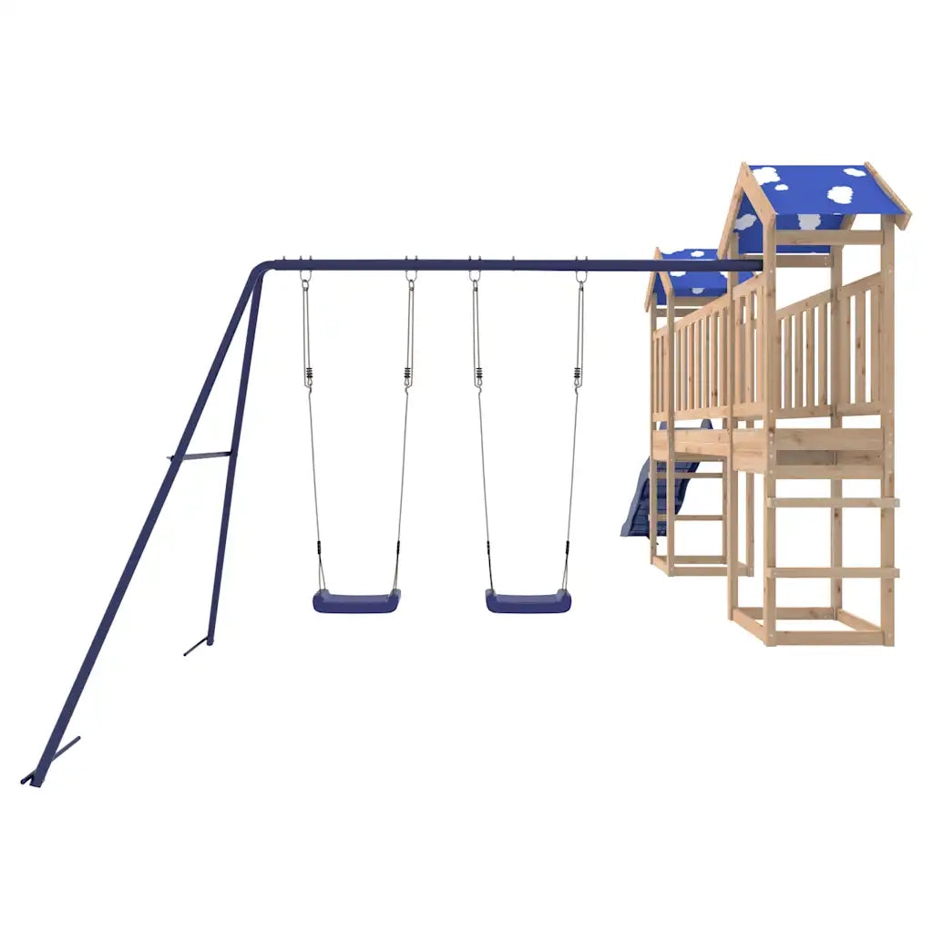 Set da Gioco da Esterno in Legno Massello di Pino 3278959
