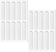 Bumpers per mobili 20 pezzi - Silicone - Autoadesivi - Translucidi - Bumpers per porte armadio - Protezione antisfondamento - 6,3 cm - Pads di ammortizzazione