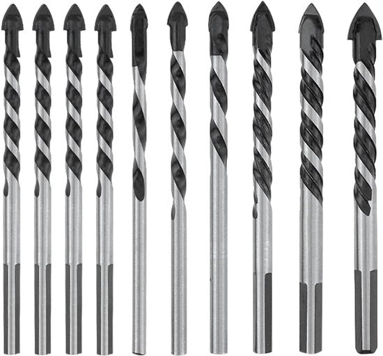 Set di punzoni in ceramica metallo per ceramica piastrelle calcestruzzo vetro plastica muratura legno 10 pz