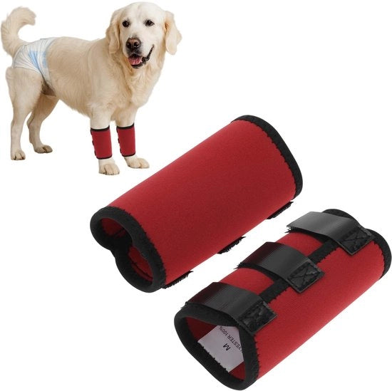Supporto Articolare Arti Inferiori per Cani - Fasciatura per Articolazione della Caviglia - Protezione Articolare - Applicazione di Spalla - Benda - Materiale Neoprene Idrorepellente - Dimensioni 17,5 cm x 11,5 cm - Applicatore per Arti Inferiori Cani