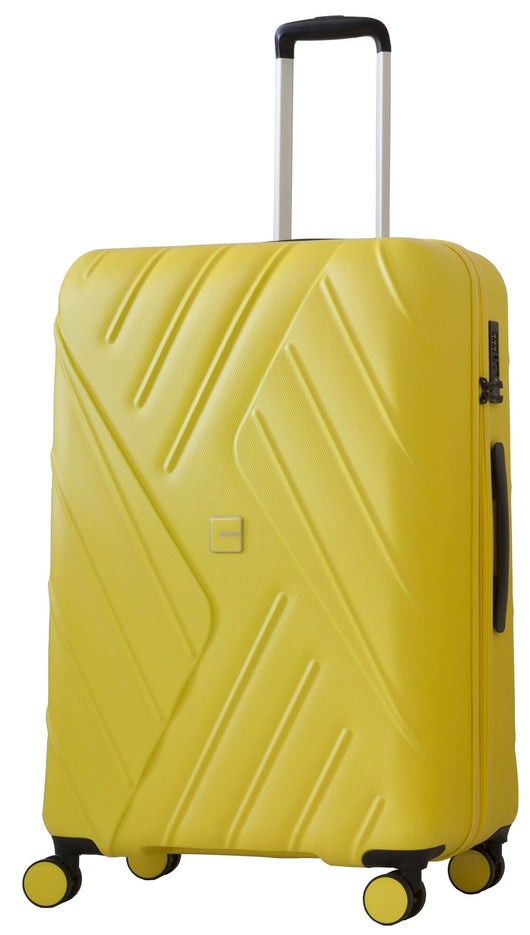 Set 3 Valigie Trolley Rigide in ABS 4 Ruote TSA Ravizzoni Mojito Gialle