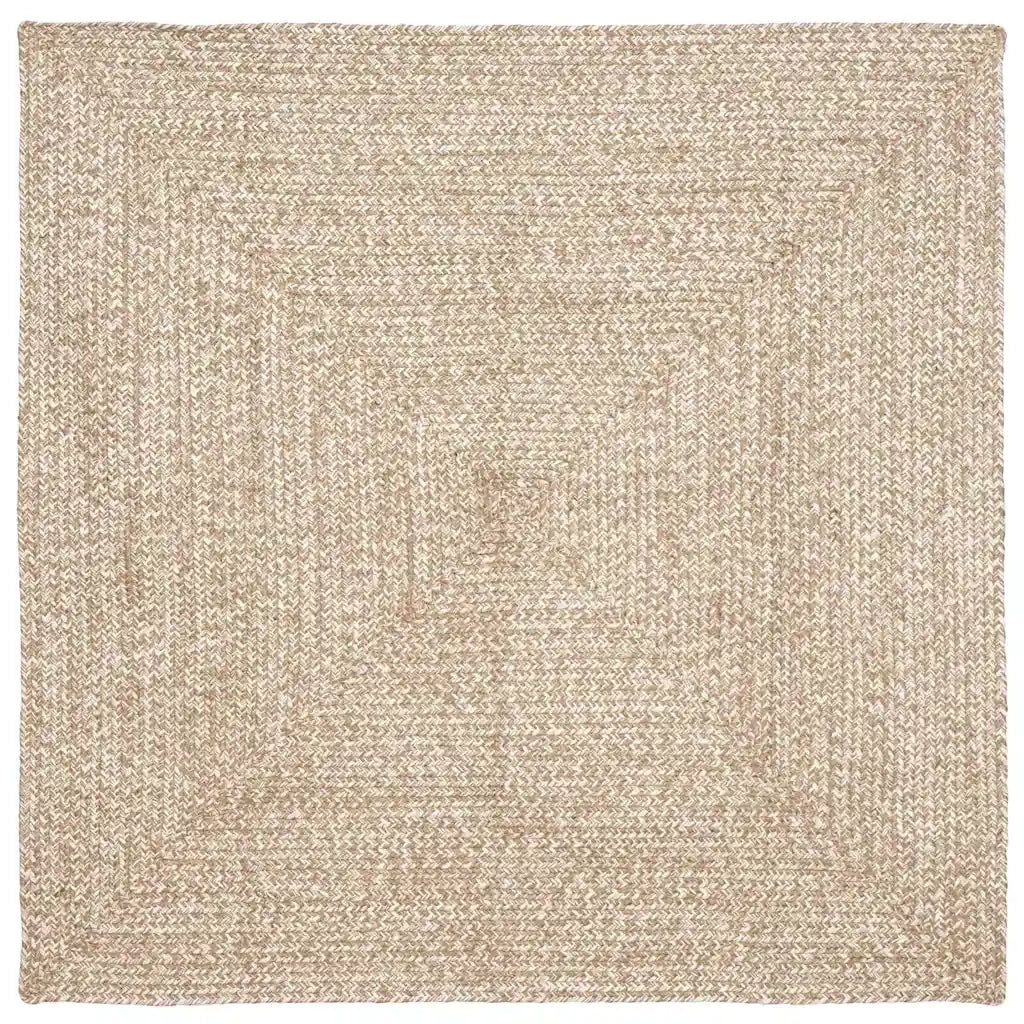 Tappeti per area Naturale e Bianco 120 x 120 cm Juta 42010477