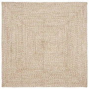 Tappeti per area Naturale e Bianco 120 x 120 cm Juta 42010477