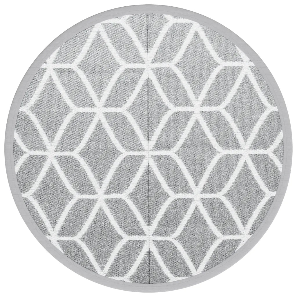 Tappeto da Esterno ARAKIL Grigio ?120 cm in PP CFW3939557