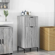 Mobile da Bagno con cassetto Grigio Sonoma 39,5 x 36 x 88 cm