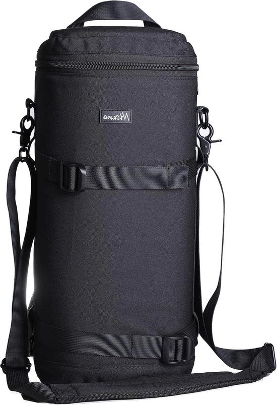 Borsa in Pelle per Obiettivi Fotografici Impermeabile - Tasca con Cerniera per Lenti 800mm 150-600mm 150-500mm 200-500mm e Altre