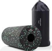Fasciario professionale per spina dorsale 30 cm, duro medio, nero-verde, inclusa guida d'uso